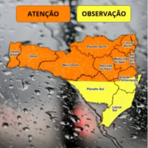 Chuva intensa, raios e possibilidade de granizo colocam regiões em alerta nesta quinta-feira