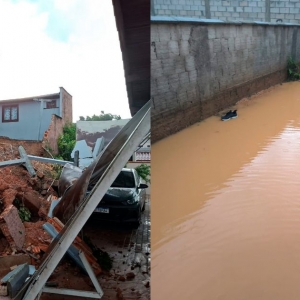 Forte chuva provoca série de ocorrências e mobiliza Defesa Civil em Brusque e região