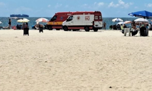 Parada cardíaca na areia mobiliza bombeiros e SAMU de duas cidades; idoso não resistiu e faleceu