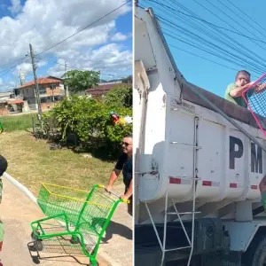 Prefeitura recolhe carrinhos de mercado abandonados nas ruas e prepara legislação sobre o tema