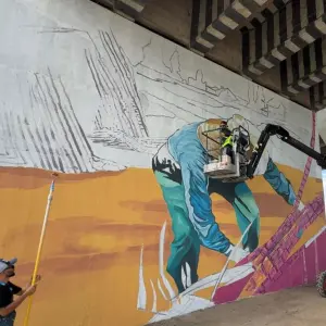 Estrutura sob ponte da BR-101 já está sendo revitalizada em Tijucas