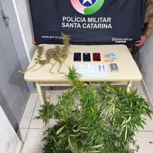 Tráfico de drogas e resistência à prisão terminam com suspeito detido