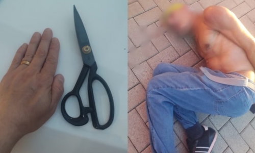 Homem é preso após seguir adolescente com tesoura e agredir policiais 