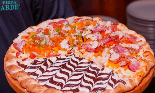FOTOS NO AR | Nova unidade da Pizza Garden é inaugurada com casa cheia e celebração em Nova Trento