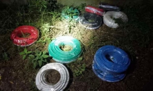 Flagrado com 322 kg de fios, homem é preso após viajar de Blumenau para cometer furtos