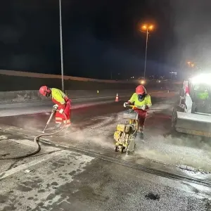 Obras de pavimentação restringem faixas da BR-101 na noite desta quinta-feira