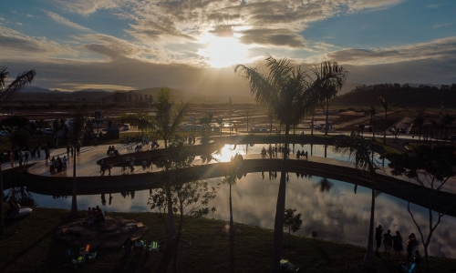 TEM FOTOS NO AR | Parque Santa Helena é inaugurado junto da entrega da primeira fase do Altos de Santa Helena em Tijucas