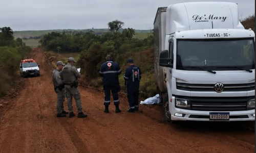 Motorista de Tijucas é encontrado morto sob caminhão no Rio Grande do Sul