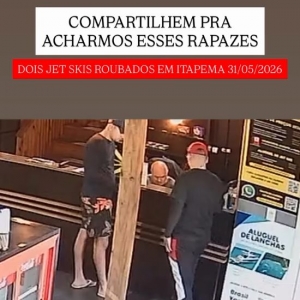 Clientes falsos alugam e desaparecem com dois jet skis em Itapema