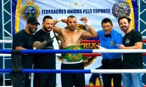 Atleta catarinense conquista título brasileiro de boxe com nocaute técnico no Rio