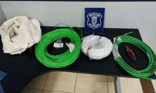 Suspeito de furtar construtora é preso com rolos de cobre na madrugada 
