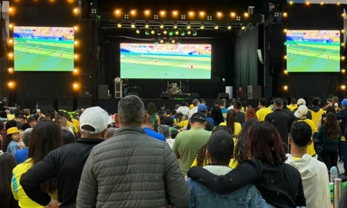 Jogo entre Brasil e Haiti será transmitido na Praça da Paz com programação gratuita