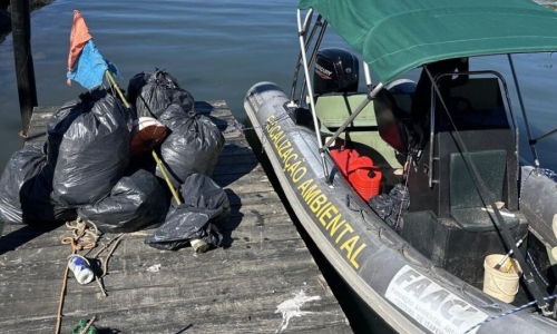 Operação recolhe equipamentos irregulares de pesca durante a temporada da tainha
