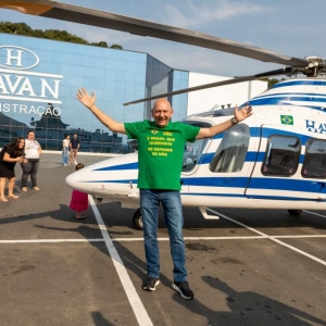 Inscrições abertas para passeio de helicóptero em comemoração aos 166 anos de Brusque