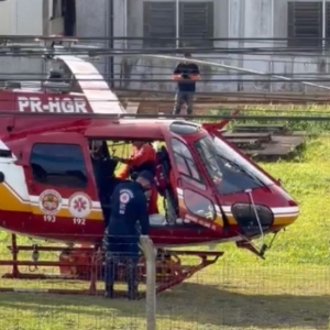 Tijuquense de 62 anos é transferido de helicóptero com suspeita de AVC