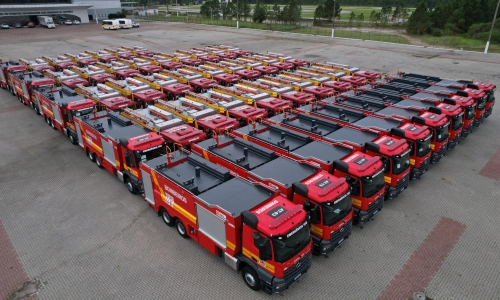 Novas viaturas do Corpo de Bombeiros chegam aos batalhões de Brusque, Tijucas e Itapema