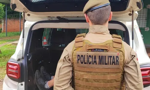 Ordem judicial por arma ilegal é cumprida dentro de comércio em Porto Belo