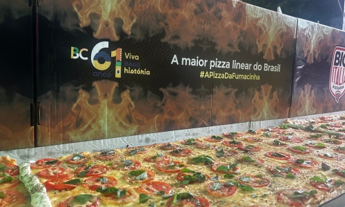 Cidade mira recorde nacional com maior pizza linear do Brasil em julho