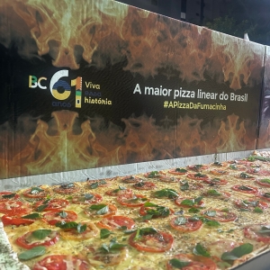 Cidade mira recorde nacional com maior pizza linear do Brasil em julho