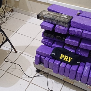 Carga de 60 quilos de maconha com destino a BC é descoberta em carro abordado na BR-101