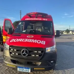 Motociclista sofre acidente após não perceber lombada na SC-410