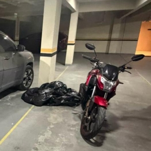 Moto furtada é localizada em vaga de garagem de condomínio em Itapema