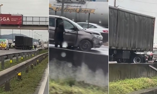 Colisão na BR-101 gera congestionamento que atinge três cidades