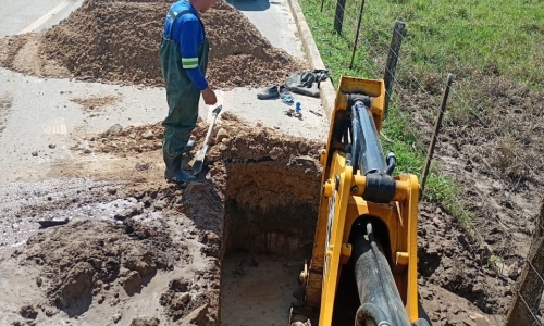 Reparo em rede prejudica o abastecimento de água do bairro Sertão de Santa Luzia nesta quarta-feira