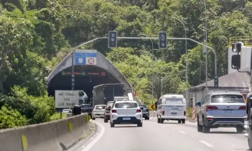 BR-101 ficará interditada devido a uma manutenção no sistema de câmeras do Túnel Morro do Boi