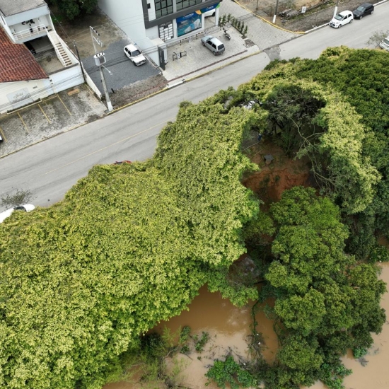 Canelinha decreta situação de emergência após fortes chuvas provocarem estragos no município