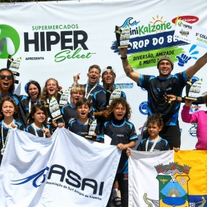 Delegação conquista cinco pódios e leva R$ 6 mil para projeto que transforma vidas através do surf