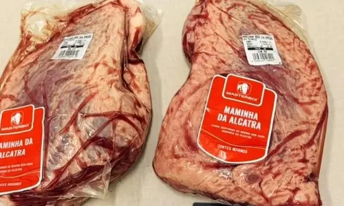 Após furto R$201 em carne, homem é detido por quebra de tornozeleira