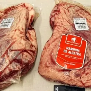 Após furto R$201 em carne, homem é detido por quebra de tornozeleira