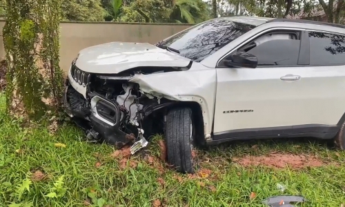 ACIDENTE GRAVE 🚨 | Idoso fica em estado grave após batida na SC-410 e precisa ser transferido para Florianópolis