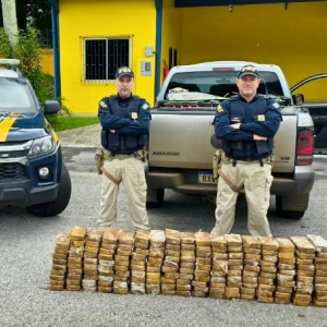 Carga milionária de cocaína vinda da fronteira do Paraná é interceptada na BR-101