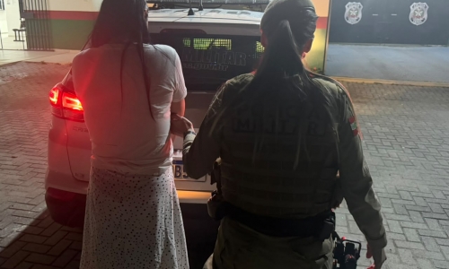 Suspeita de furto é levada à prisão após abordagem policial