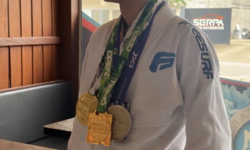 ESPORTE ▶️ | Atleta de Tijucas conquista ouro no Curitiba Spring Open de Jiu-Jítsu