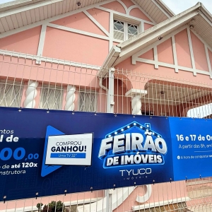 Feirão de imóveis oferece sinal a partir de R$ 5 mil e parcelamento em até 120 vezes em Tijucas