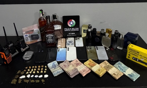 Drogas, dinheiro e objetos suspeitos são apreendidos durante ação policial em BC