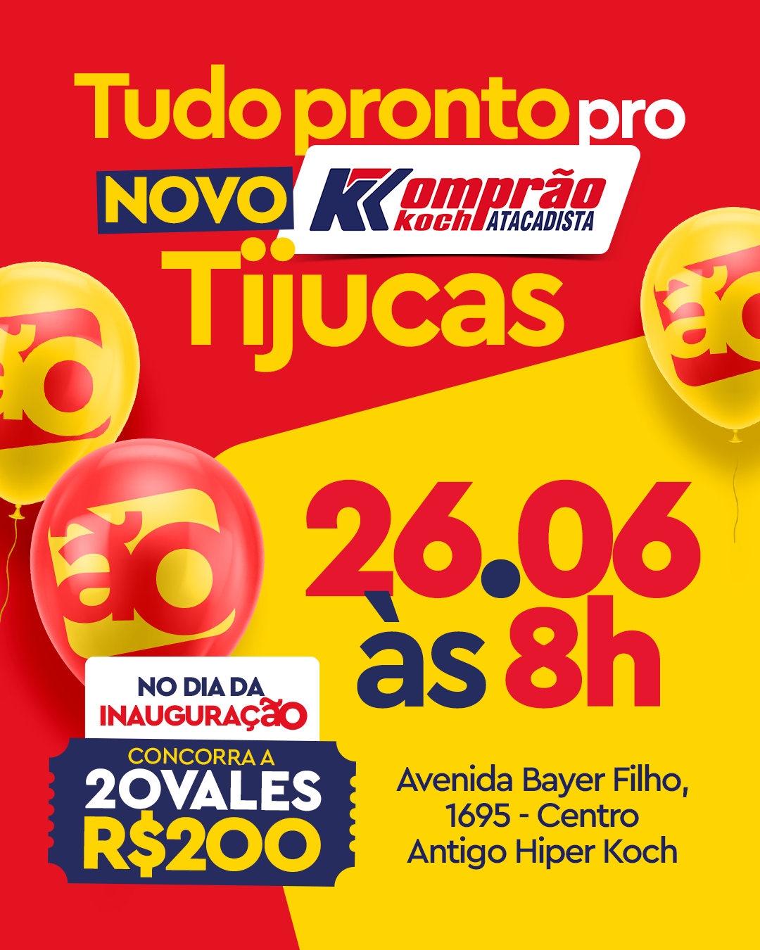 Banner Poup-up | Inauguracão Komprão