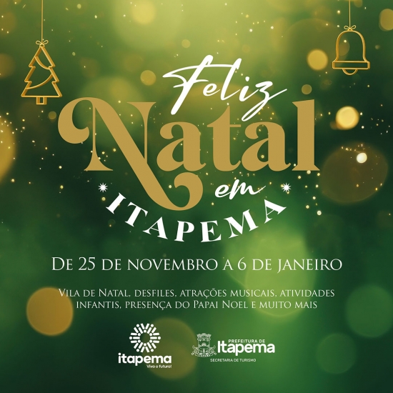 Banner Topo | Prefeitura de Itapema | PI 32800 Campanha: Feliz Natal em Itapema