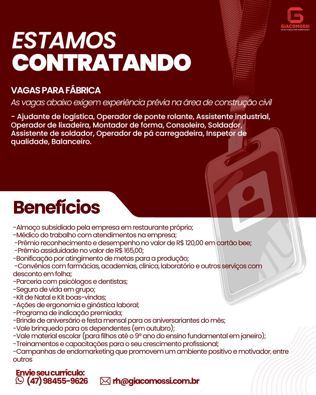 Banner Poup-Up | Giacomossi Estruturas