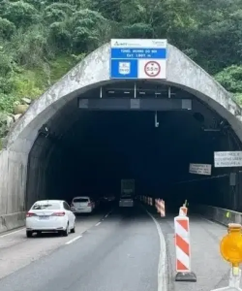 Túnel do Morro do Boi na BR-101 será totalmente bloqueado na terça