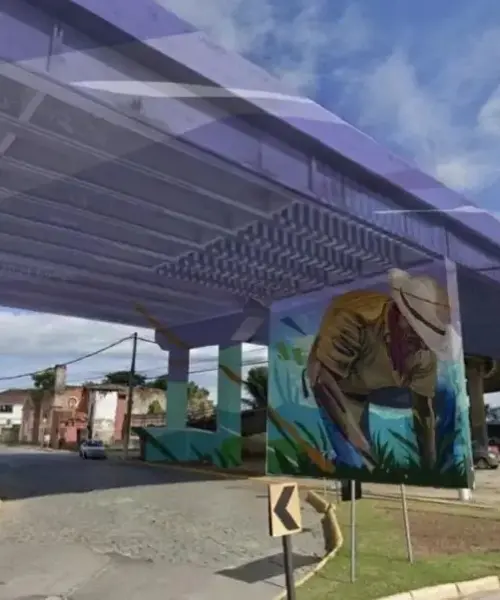 Prefeitura de Tijucas abre edital para artistas pintarem ponte da BR-101