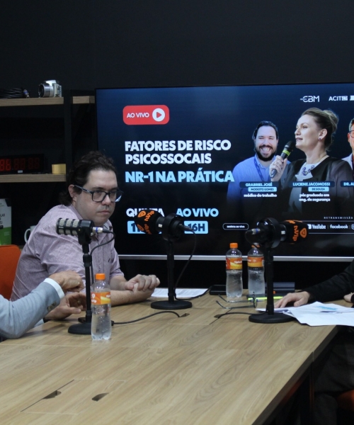 Podcast discute fatores de risco psicossociais e NR-1 na prática