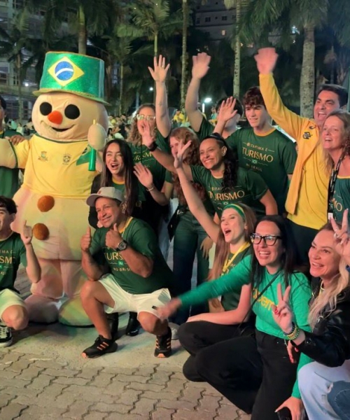Itapema transmite jogo da Seleção em telão de 64 metros