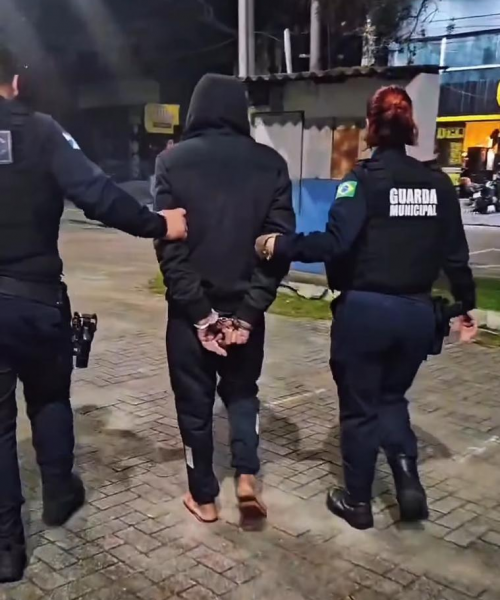 Câmeras capturam furto em posto de saúde; guarda deteve o suspeito