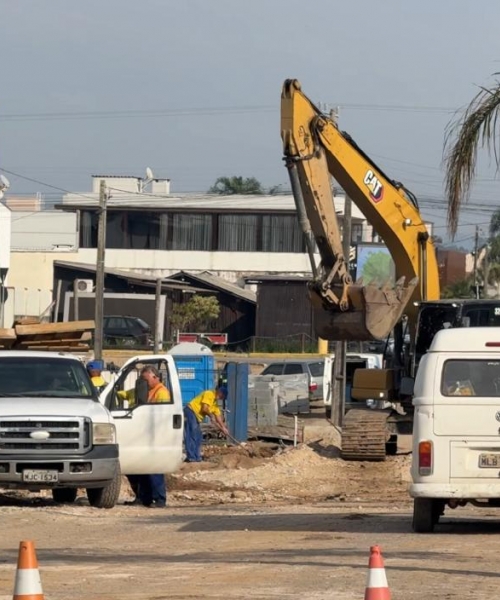 Obra gera interdição total e caos em importante via de Tijucas