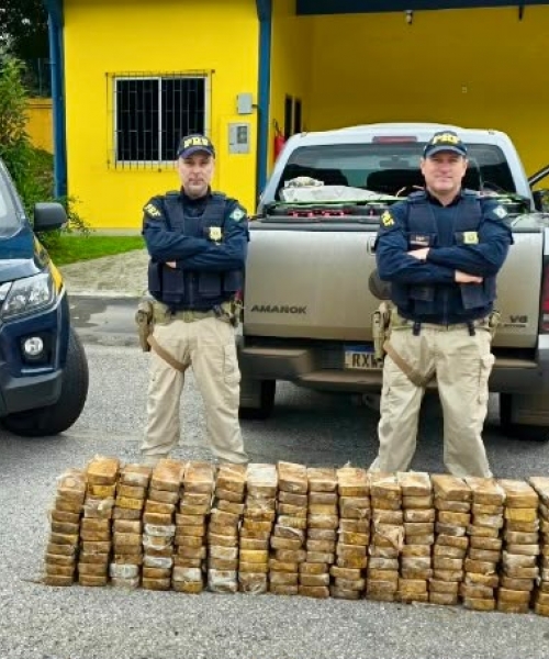Carga milionária de cocaína vinda da fronteira do Paraná é interceptada na BR-101